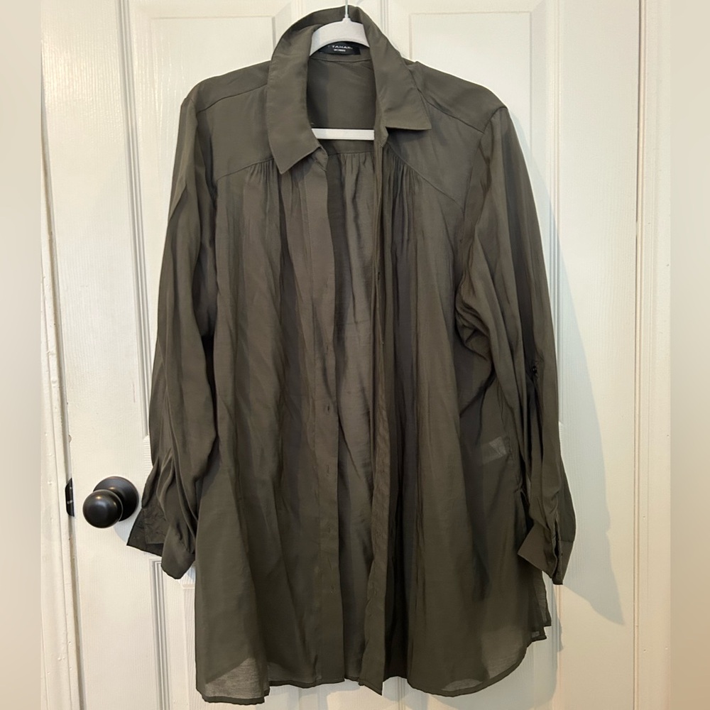 Long Sleeve Button-Up Tunic
Shirt